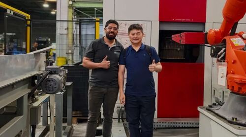 Últimos blogs da empresa sobre JUNHE® TDSP0500 Máquina de Revestimento Planetário de Seis Cestas Instalação e Comissionamento no Brasil