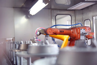 Linha do pulverizador do aquecimento de indução do disco do freio do automóvel do sistema de revestimento do mergulho do controle bonde