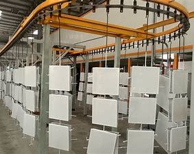 Bom preço Disco do freio TS16949 que pulveriza a economia de energia de revestimento eletrostática do equipamento on-line