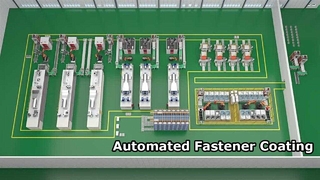 Linha de revestimento inteligente digital, totalmente automatizada: limpeza, jateamento, revestimento, sinterização